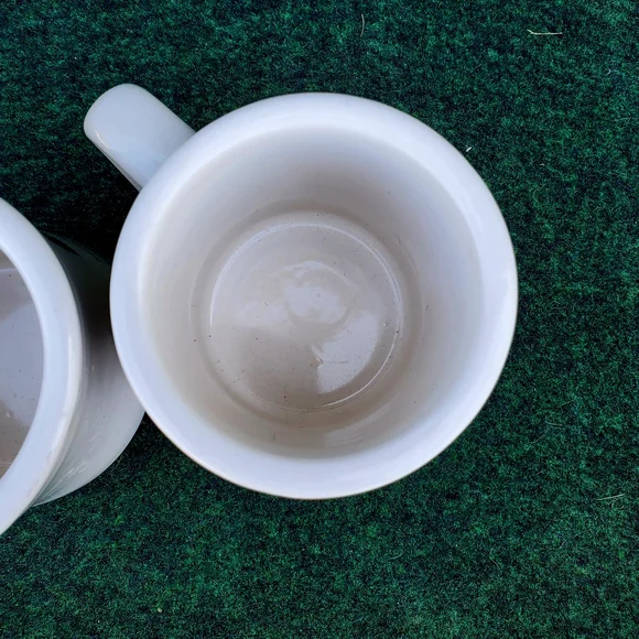 (2) VTG Minnesconsin Coffee Cup Mug Diner Heavy White/Black 12oz USA - Picture 7 of 11